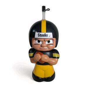 Football Hall TEENY MATES Big Sip 16 oz Character Cup Pittsburgh Steelers Rogers